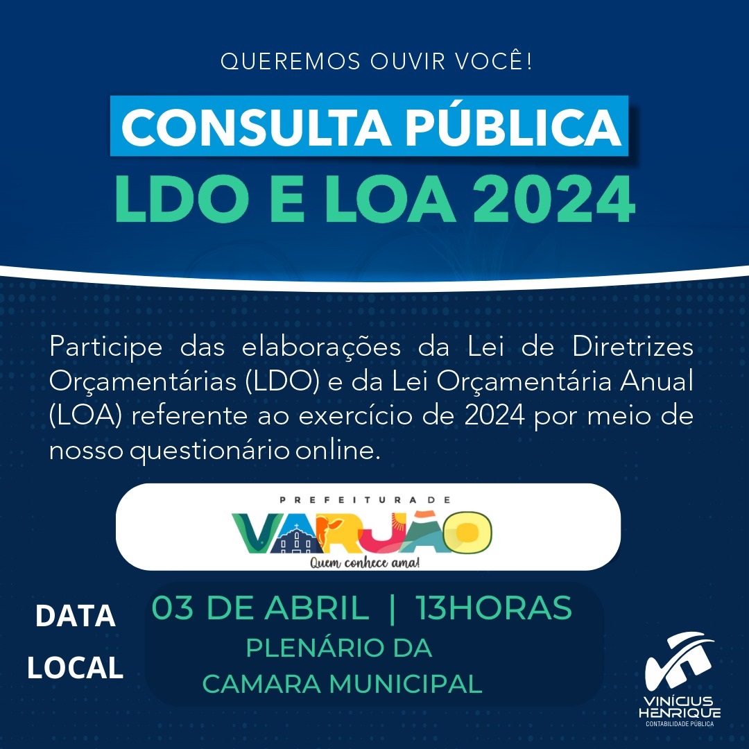 Consulta Pública LDO e LOA 2023